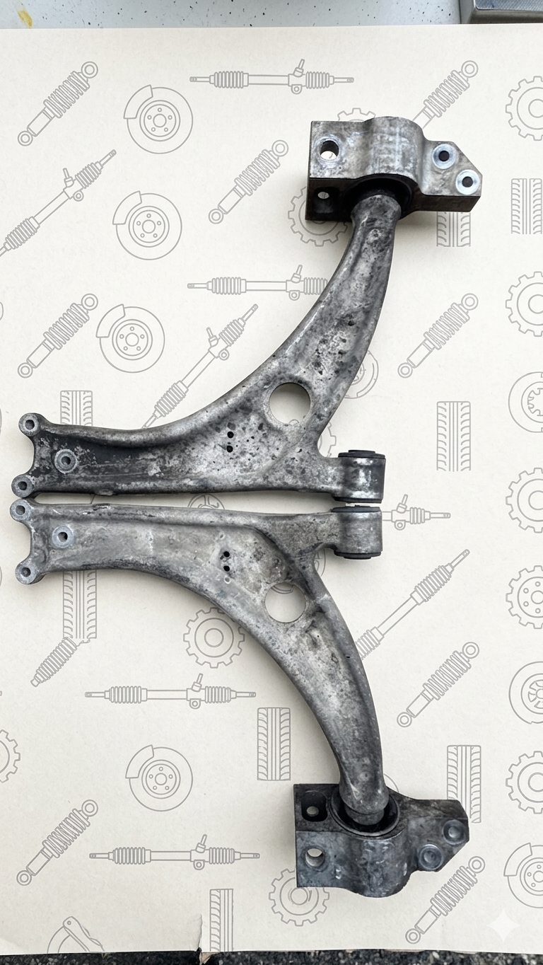 Paire de Bras de Suspension Inférieur Avant en Aluminium - Pour [Volkswagen, Audi,Seat ] - Pièce d'Occasion