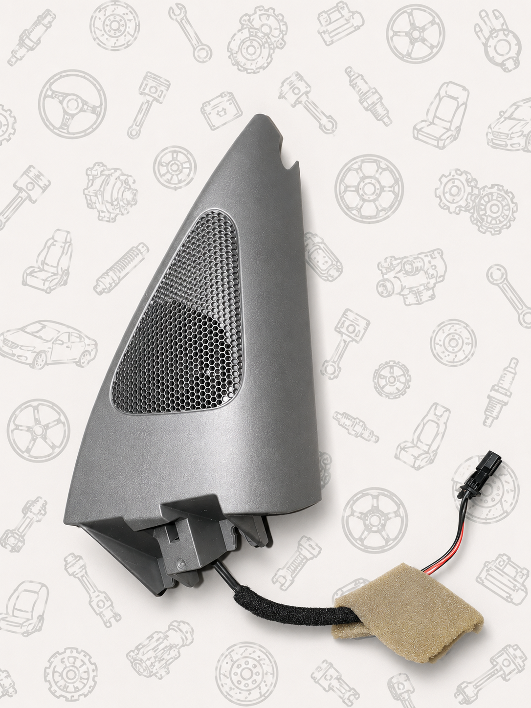 Cache Rétroviseur Intérieur avec Haut-Parleur Tweeter (Triangle de Porte) - Pièce d'Occasion Volkswagen
