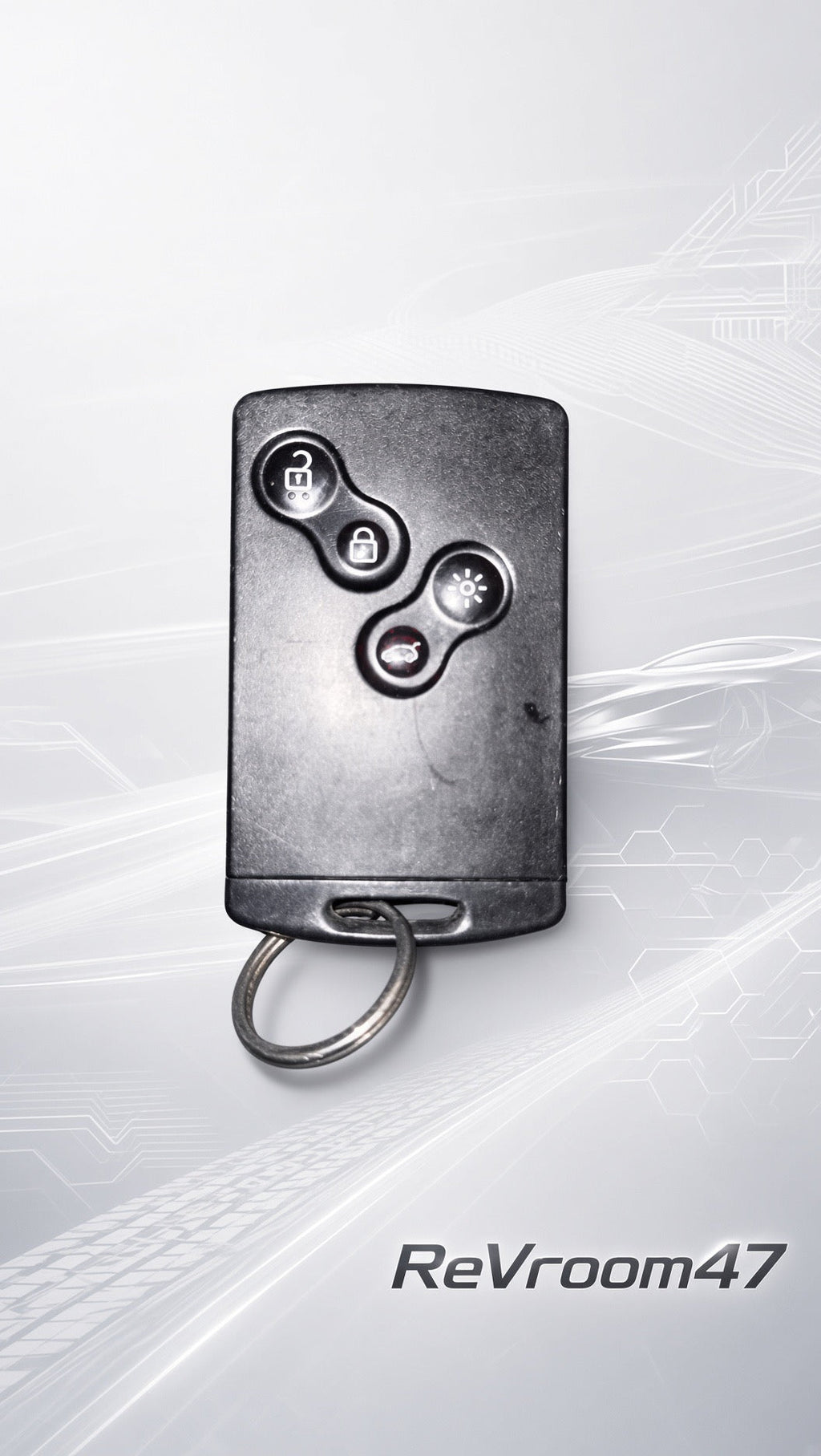 Clé Télécommande Renault 4 Boutons – Carte Mains Libres