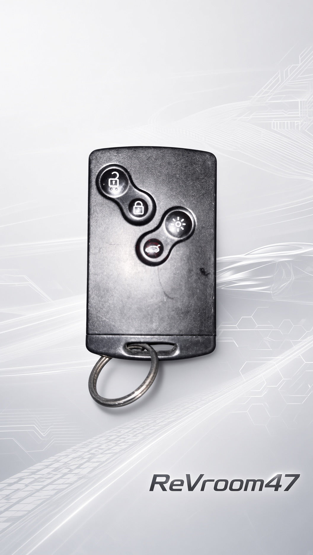 Clé Télécommande Renault 4 Boutons – Carte Mains Libres